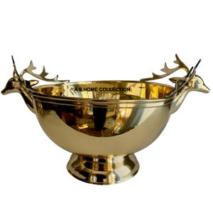 Décoration de mariage en métal antique design torsadé bols de service ensemble pour support de table pièce maîtresse bol à fleurs - Product Image 6