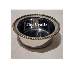 Bol à dessert en aluminium couleur or avec des chocolats de la plus grande qualité, bol à collations à prix abordable - Product Image 2