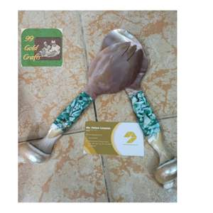 Cuillère à coquillage de conque faite à la main du Vietnam Cuillère en nacre de qualité supérieure pour une expérience culinaire de luxe - Product Image 6