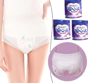 Sous-vêtements menstruels taille haute doux et respirants anti-fuites pour femmes, culottes absorbantes pour flux abondant, protection nocturne - Product Image 4