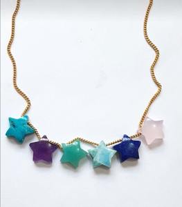 หินลาบราดอร์ไทต์ธรรมชาติ 15 มม.925 สร้อยคอเงินสเตอร์ลิงเจาะ Birthstone จี้ทอง Verimeil สร้อยคอ 18" โซ่ - Product Image 2