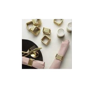 Anneau de serviette en laiton couleur or meilleure vente produit prix de gros anneau de serviette en laiton pour décoration de table - Product Image 5