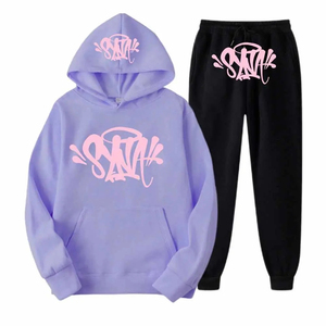 Survêtement personnalisé de haute qualité 100% en molleton de coton pour hommes, sweat à capuche et pantalon de jogging, pull surdimensionné imprimé, ensemble 2 pièces respirant - Product Image 3