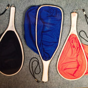 Filet d'atterrissage de pêche à la mouche en plein air Filet à truite Cadre en bois avec filet en caoutchouc Filet coulé à la main Thor Filet de pêche à la truite - Product Image 1