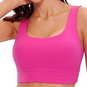 Vente en gros, soutiens-gorge d'entraînement à la mode, grande taille, sexy, dos croisé, creux, yoga, gym, sport, top pour femmes, fitness personnalisé - Product Image 6