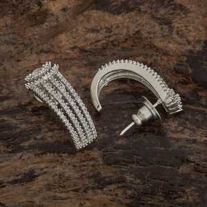 Boucles d'oreilles clous couronne vintage en zircon, boucles d'oreilles créoles tendance religieuses en acier inoxydable et laiton avec perle pour les fêtes - Product Image 4