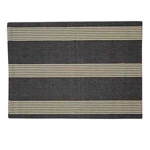 Alfombra para interiores y exteriores de Color negro de algodón 100%, mantel de mesa de alta calidad, reutilizable, sostenible, moderno, lavable, reutilizable, venta al por mayor en la India - Product Image 1