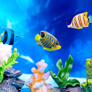 Figurines miniatures en résine de poissons coralliens, ornements créatifs de la vie marine, décoration d'aquarium, micro-paysage, accessoires de jardin féerique - Product Image 4