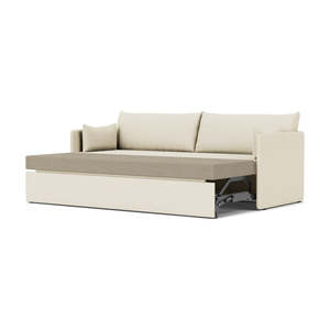Modern Design 3-Seater Convertible <b>Sofa</b> Bed <b>Wooden</b> <b>Frame</b> Extendable Foldable Reclining Inflatable for Living Room or School - Product Image 3