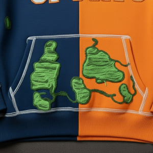 Sweat-shirts pour hommes, sweat-shirt brodé personnalisé avec motif graphique, nouveau style, techniques de lavage à la pierre, sweat-shirts délavés - Product Image 4