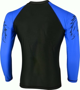 Maillot de compression MMA BJJ à manches courtes unisexe personnalisé en spandex Rashguard Vêtements de combat Nogi Entraînement Chemises imprimées par sublimation 240g - Product Image 4