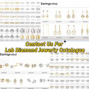 Nhà Máy IGI Gia Cấp Giấy Chứng Nhận 10K 14K 18K Rắn Mạ Vàng Solitaire Stud Hoop Bông Tai Cvd Phòng Thí Nghiệm Làm 1CT Để 2ct Grown Kim Cương - Product Image 5