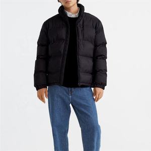 แจ็กเก็ตขนเป็ดให้ความอบอุ่นในฤดูหนาวของผู้ชายผ้าแคนวาสสีทึบเสื้อโค้ทบุนวมสำหรับกลางแจ้ง - Product Image 5