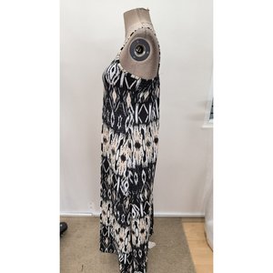 Robe longue à bretelles et col en V pour femme, motif Supreme, 35533 - à motifs - Product Image 6