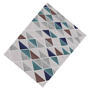 Tapis d'intérieur Shufu Modern Home, design abstrait, en polyester, à poils moyens, doux, durables, brillants, antidérapants, hypoallergéniques - Product Image 1