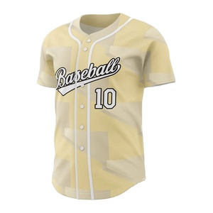 Camiseta de Béisbol a Precio Económico, Color Sólido, Talla Personalizada, Sublimación, Uniformes - Product Image 1