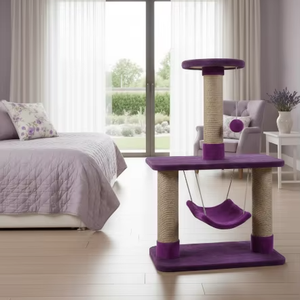 Griffoir pour chat Amistar Cat Palace Violet Comfort de haute qualité, adapté à toutes les tailles de chats. - Product Image 1