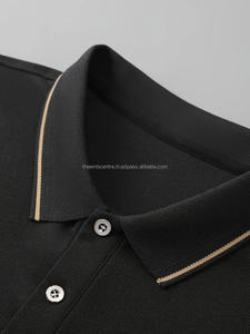 T-shirts polo pour hommes de haute qualité sur mesure Jersey 100% coton tissu gaufré respirant Plus polos, polos pour hommes - Product Image 4