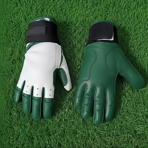 Gants de frappe de baseball/softball en cuir de vache durable, ambidextres, fermeture à boucle et crochet, équipement d'entraînement écologique - Product Image 2