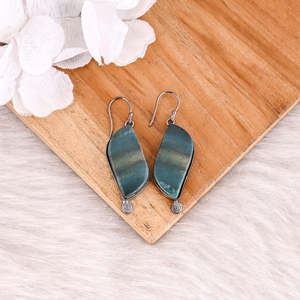 Agate de sang pierres précieuses noir ruthénium laiton fait à la main balancent concepteur à la mode boucle d'oreille bijoux boucles d'oreilles en laiton idée cadeau parfaite - Product Image 2