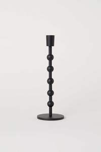 Support de bougie en fer noir haut, moderne, minimaliste, fait à la main, écologique, pour bougies en bâtonnets de soja aromatiques, décoration de la maison - Product Image 4