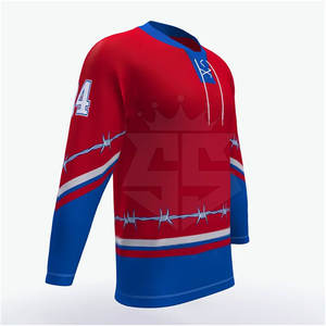 Maillot de hockey sur glace de vente chaude Maillot de hockey sur glace de meilleure qualité fabriqué avec le meilleur matériau - Product Image 5