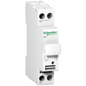 Per SCHNEIDER ELECTRIC A9N15645 Acti 9 STI Fusibile-Separatore 1 Polo + N 10 A per fusibili da 8,5 x 31,5 mm - Product Image 1