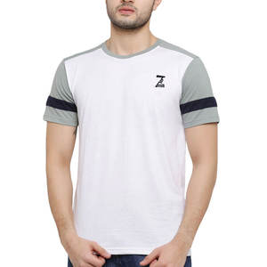 Camiseta de manga corta informal para hombre de alta calidad directa de fábrica 100% algodón nueva ropa al por mayor patrón sólido tejido de punto - Product Image 1