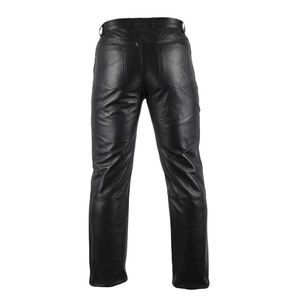 Pantalon en cuir de haute qualité pour hommes avec logo personnalisé Offre Spéciale motif droit Style décontracté conçu avec du cuir de haute qualité - Product Image 1