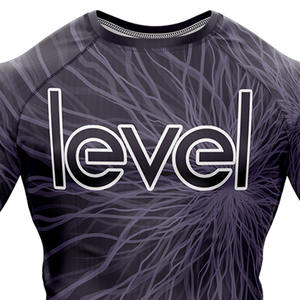 Rash Guard MMA de haute qualité à impression de logo personnalisé à manches longues avec UPF50 + Caractéristiques respirantes et à séchage rapide-LEVEL SPORTS - Product Image 3