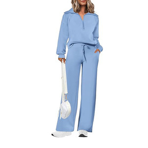 Conjunto Deportivo de Dos Piezas Ajustado de Alta Calidad para Mujer, Diseño Único, Traje para Sudar y Correr, Talla Grande, Ropa de Invierno - Product Image 1