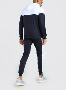 Fabricante personalizado nueva llegada chándal de fútbol hombres chándales Logo Tech Fleece Zip Plain Jogging hombres chándal hombres sudaderas con capucha - Product Image 5