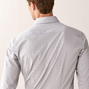 Coniston nouveau Style printemps automne à manches longues mode rayure épissage Logo personnalisé sport lâche hommes chemise - Product Image 5