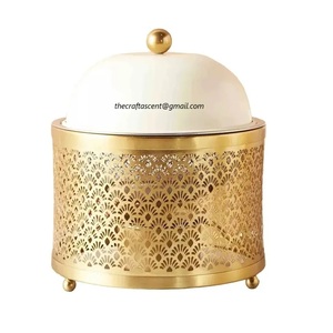 Casserole de service alimentaire faite à la main de haute qualité maison de luxe hôtel restaurants réchauffeur de nourriture sûr dernière conception métal or cuisson - Product Image 5