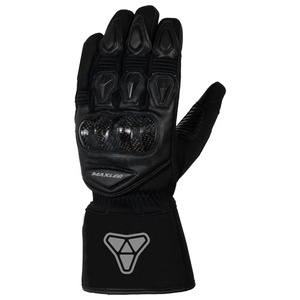 Guantes de moto de carreras de dedos largos personalizados, protección contra choques de invierno, guantes de seguridad táctiles de fibra de carbono y cuero - Product Image 2