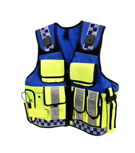 Hi Vis vêtements de sécurité réfléchissants gilet de haute qualité Polyester sangles réfléchissantes gilet de sécurité doux et extérieur utilisation en gros - Product Image 2