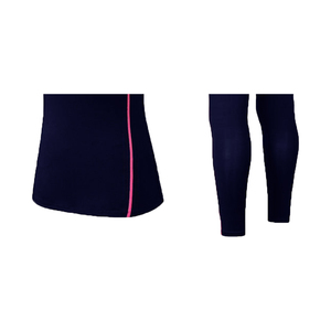 Ensemble 2 pièces de soutien-gorge de sport personnalisé, élégant et décontracté, à maintien élevé, en Spandex/Polyester extensible, couleur unie - Product Image 4