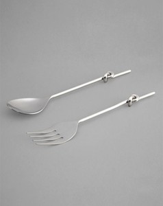 Juego de servir con mango anudado trenzado hecho a mano de Metal, juego de servir comida para restaurante, Hotel, hogar, boda - Product Image 2