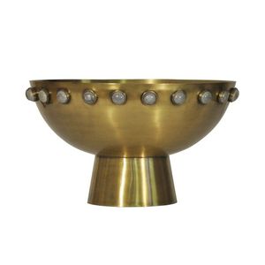 Top vente piédestal bol en laiton présentoir de table en gros bonne qualité fruits stockage bol luxe bol en laiton aux prix les plus bas - Product Image 5