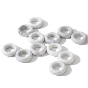 Servilletero de mármol blanco de diseño, hecho a mano, de piedra sólida, accesorio para mesa de comedor, moderno y lujoso, para hoteles y restaurantes. - Product Image 5