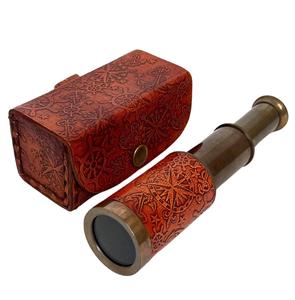 Télescope nautique antique en laiton Spyglass avec trépied jambes en bois décor vintage télescope marin cadeau décoratif unique pour la maison - Product Image 6
