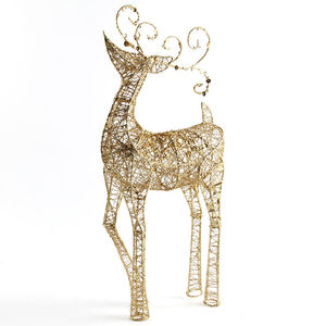 Sculpture en métal en fer forgé de lapin debout, artisanat métallique moderne, écologique, fait à la main, finition noire pour la maison, Noël - Product Image 3