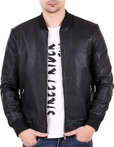 แจ็กเก็ตหนังลำลองสำหรับบุรุษมีปกขนเฟอร์ไซส์ใหญ่พิเศษสำหรับฤดูหนาว - Product Image 1