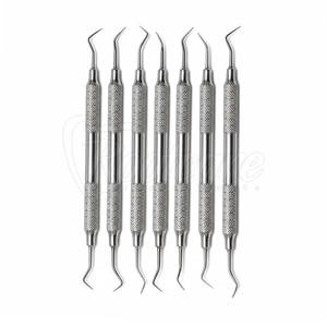 Juego de Curetas Gracey de 7 Piezas con Certificación CE, Instrumentos de Cirugía Dental, Kit de Escaladores Periodontales, Venta al por Mayor de Fábrica - Product Image 2
