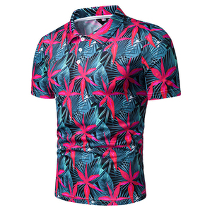 Polo de gran tamaño para hombre, impresión personalizada por sublimación, manga corta, secado rápido, algodón, fabricante OEM disponible - Product Image 5