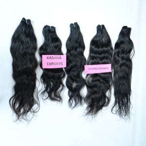 Extensiones de cabello humano vietnamita virgen Remy Natural 100%, cutícula alineada, máquina de doble trama de onda profunda, tejido para mujeres, negro - Product Image 5