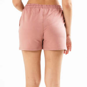 Short de sport en coton pour femmes Offre Spéciale été nouveau Style couleur unie Jogging cordon taille vêtements décontractés motif décoration - Product Image 4