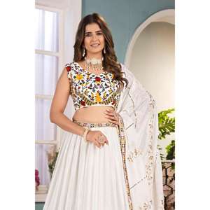 High Quality Fashion Lehenga Choli with Chinnon Fabric <b>Beautiful</b> Embroidery Ideal for Engagement Party and Festival Occasion - Product Image 5