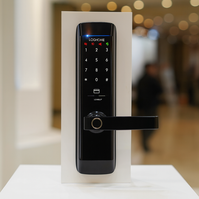 Evernet L2300H-F Smart Mortise Lock Fingerprint Card Password Recognition for Steel Door Fire Proof Home Security Made Korea