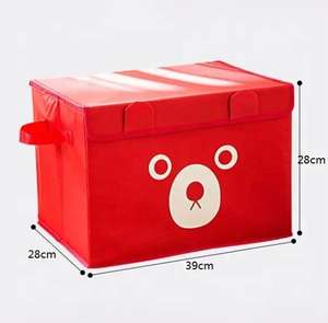 Wholesale Foldable Cute Bear Square <b>Storage</b> <b>Boxes</b> for Home Organizing Toy & Cabinet Wardrobe <b>Storage</b> Bin - Product Image 4